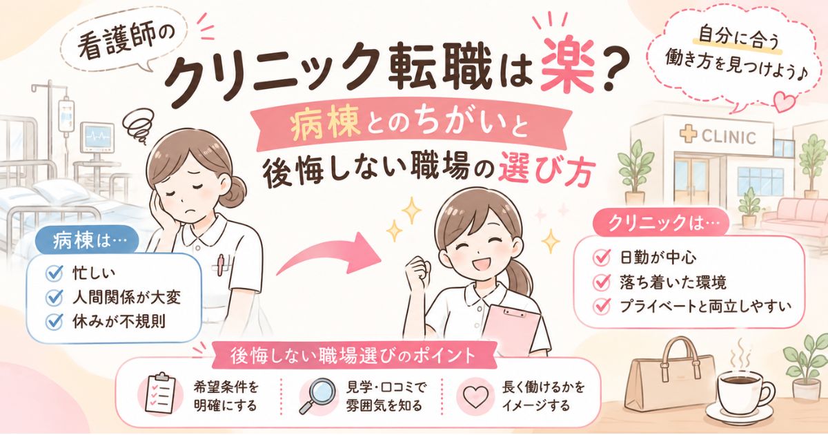 クリニック転職は楽?の画像